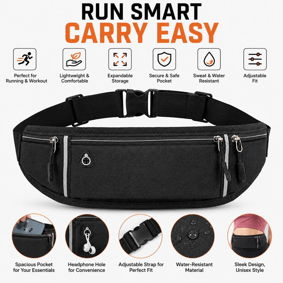 Smart Running Waist Bag