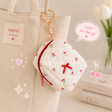 Mauve Accessories quilted  pouch🌸🩷✨