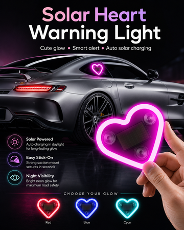 Solar Heart Warning Light
