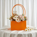 Stylish Foldable Flower Packaging Bag With Handle For Bouquet And Gifting (1 Pc)
