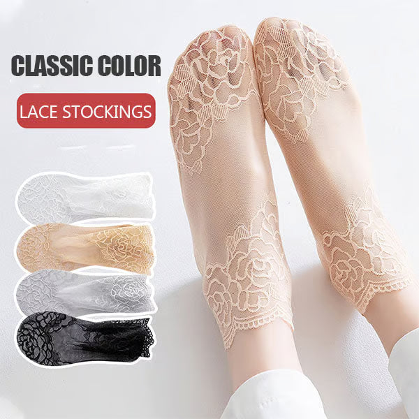 Ladies Fashion Lace Socks