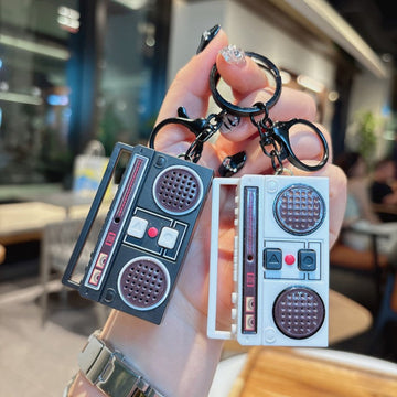 Mini Recorder Radio Keychain
