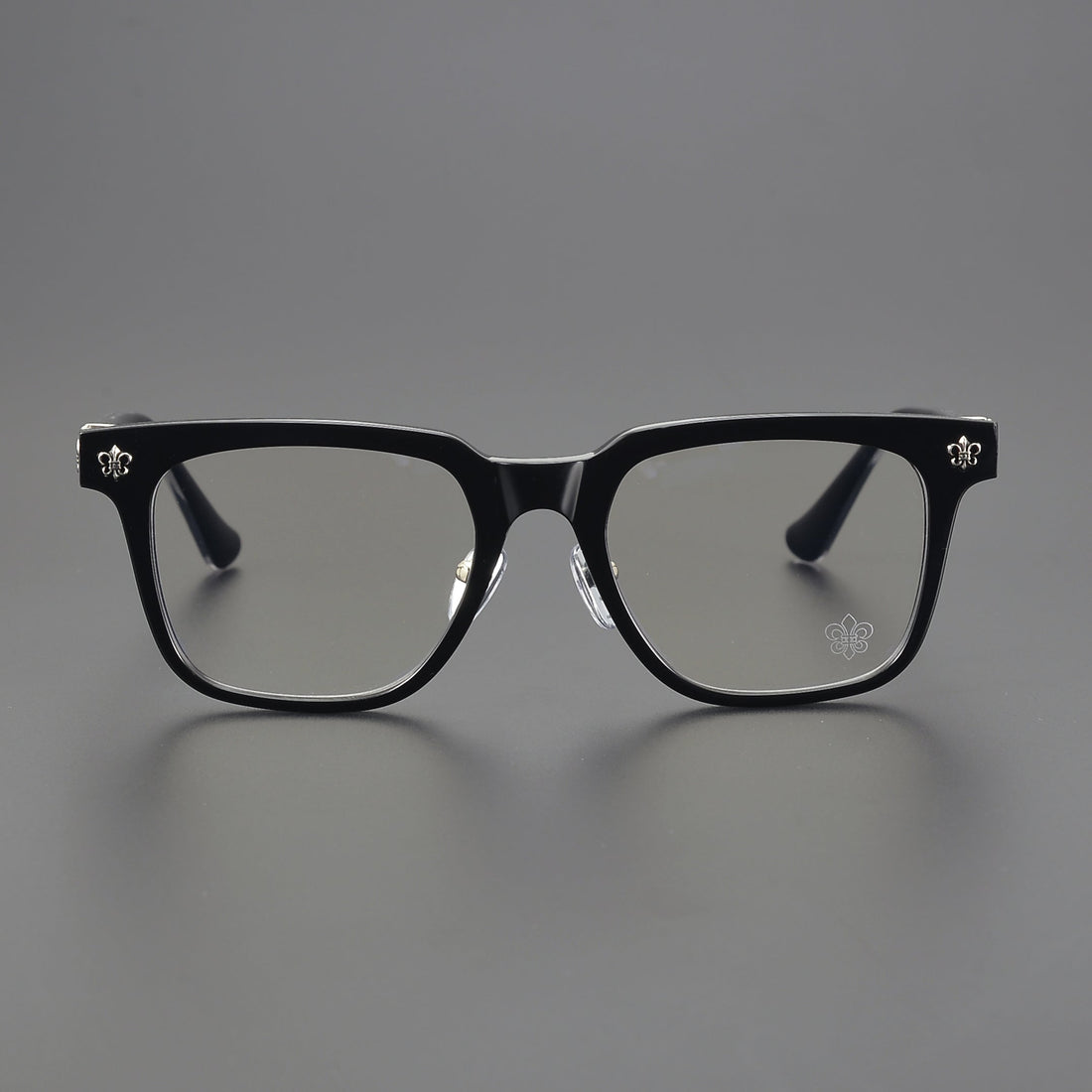 Unisex Rimless UV Crystal Chrome Glasses