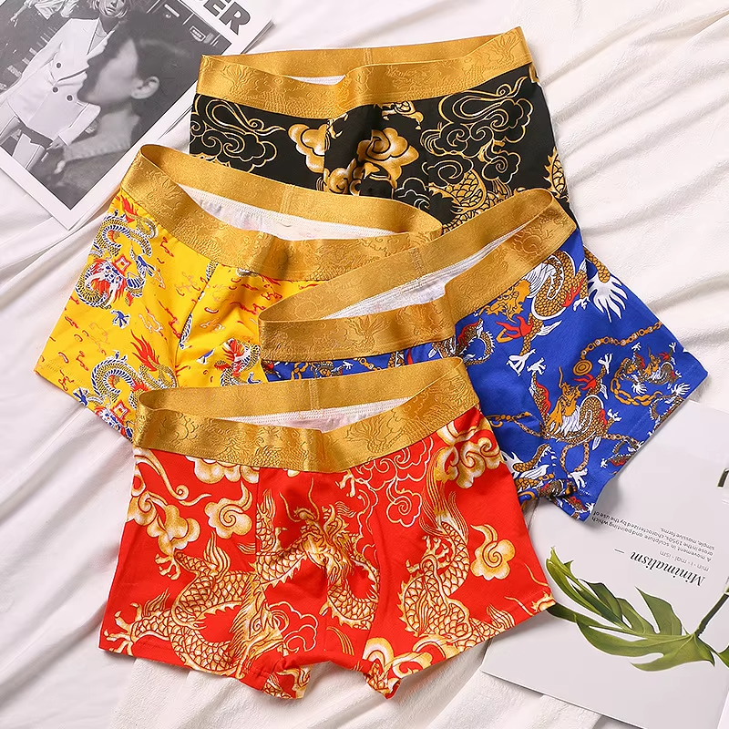 Men’s Dragon Loose Breathable Boxers