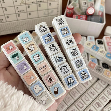 KawaiiMood Mini 6-in-1 Stamp Set